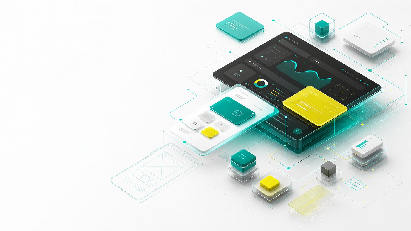 Modules et tableaux de bord connectés dans l'univers visuel de marque Neutools